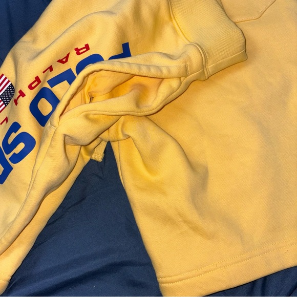 Polo Ralph Lauren Sport USA Yellow Shorts Mens Size Small - Picture 7 of 9